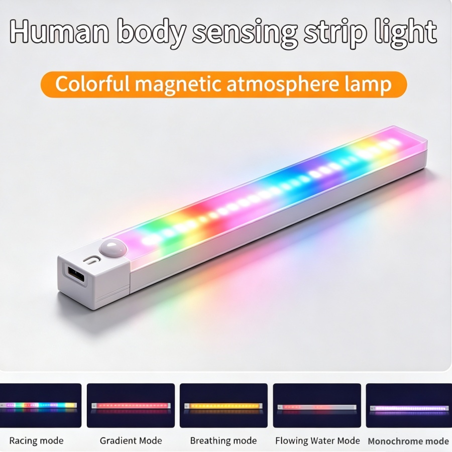 Desk Setup Gaming - Lampu Meja LED RGB Dapat Diisi