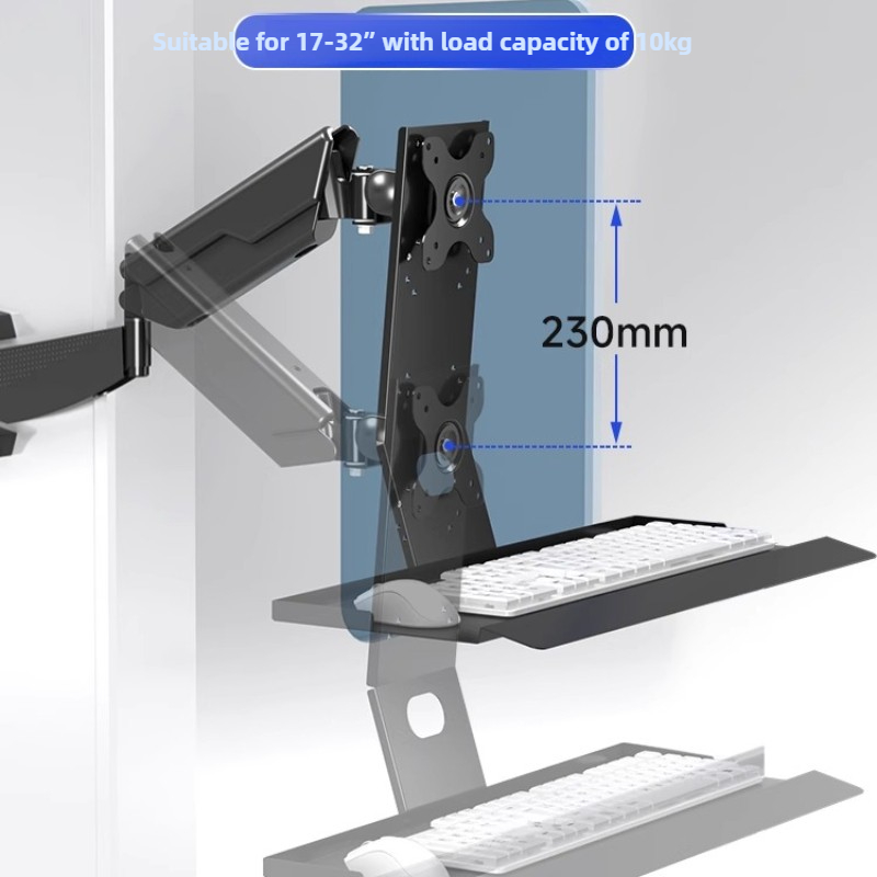 Monitor Arm Clamp - Rak Monitor Heavy Duty Ergonomis dengan