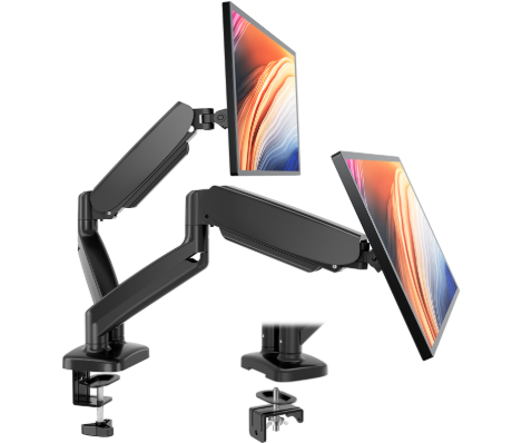 Monitor Arm Clamp - Lengan Penyangga Monitor Ganda, Gas Spring