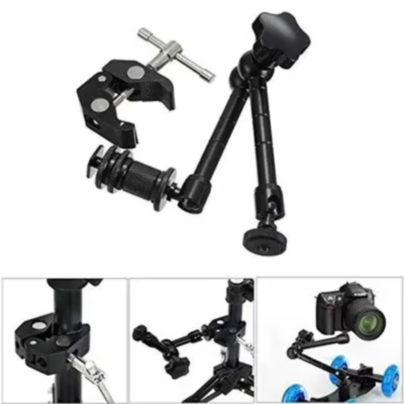 Monitor Arm Clamp - Super Clamp 7/11 Inci Lengan Artikulasi