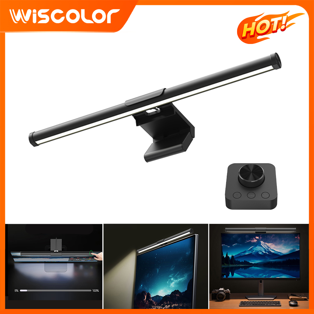 Desk Setup Gaming - Lampu Monitor RGB Wifi Pintar, Lampu