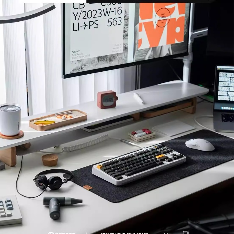Rak Monitor Komputer Organizer - Desk Setup With Laptop And Monitor ulasan dan harga