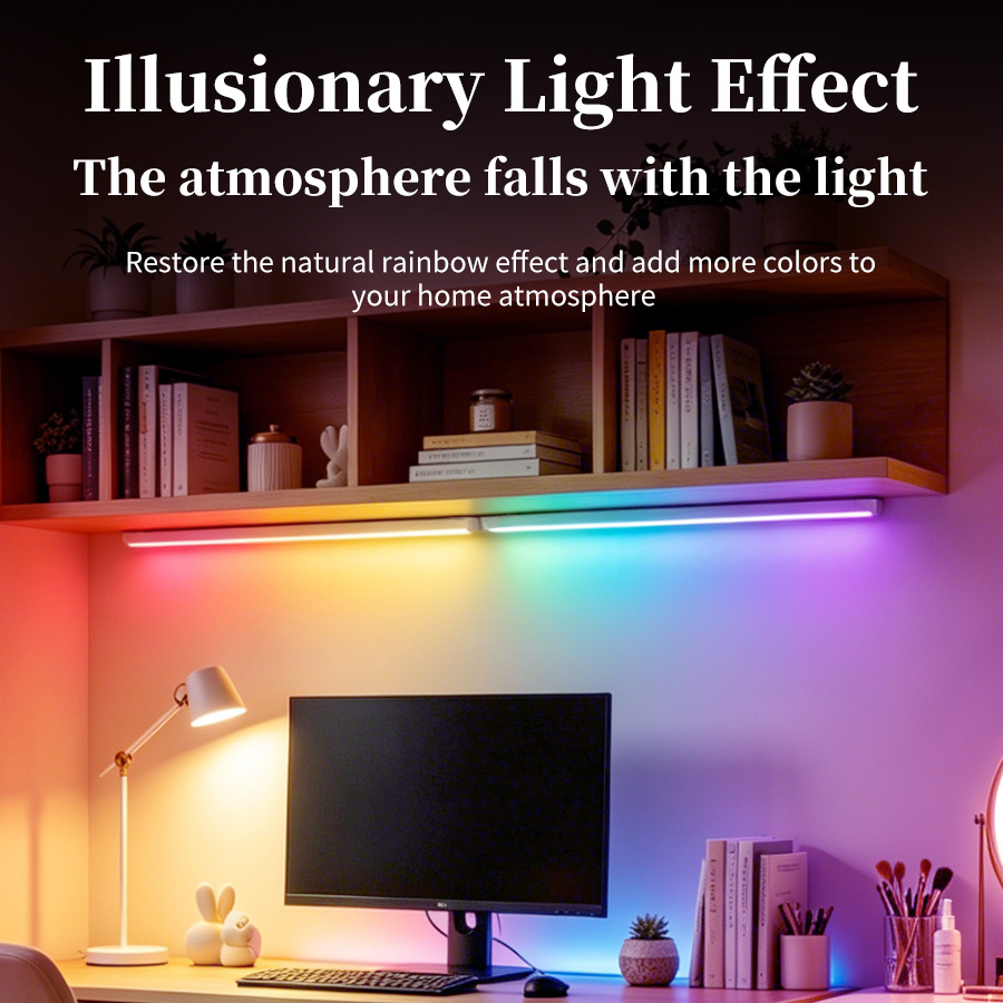 Lampu Meja LED RGB Dapat Diisi - Desk Setup Gaming ulasan dan harga