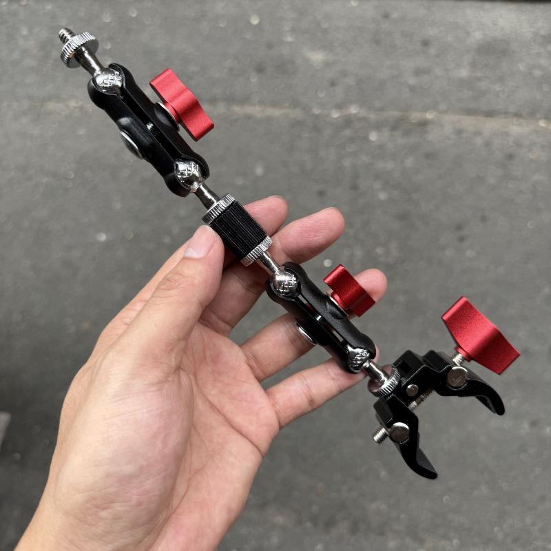1Set Aksesoris Fotografi Kamer - Monitor Arm Clamp ulasan dan harga