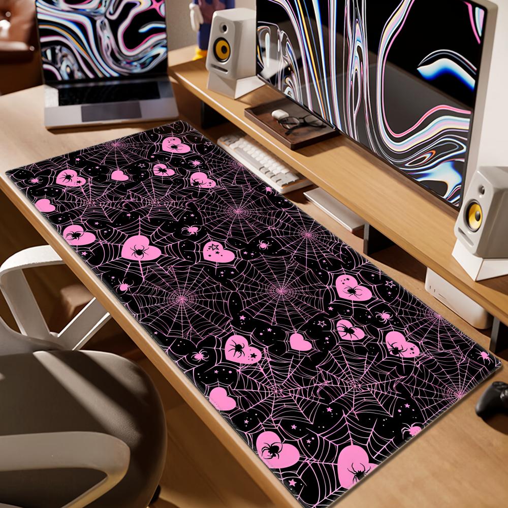 Alas Meja Berbentuk Hati Jarin - Desk Setup Gaming ulasan dan harga