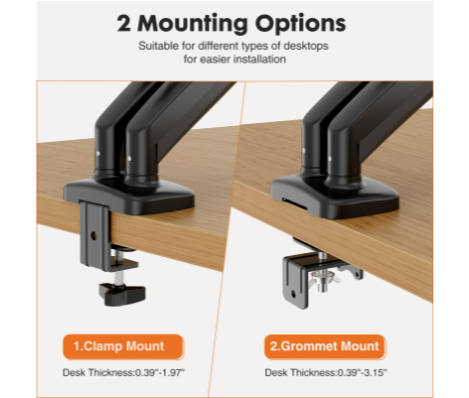 Lengan Penyangga Monitor Ganda - Monitor Arm Clamp ulasan dan harga