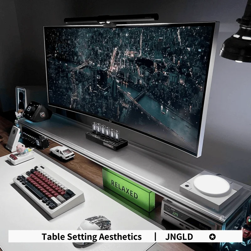 Dudukan Monitor Aluminium Akri - Desk Setup With Laptop And Monitor ulasan dan harga