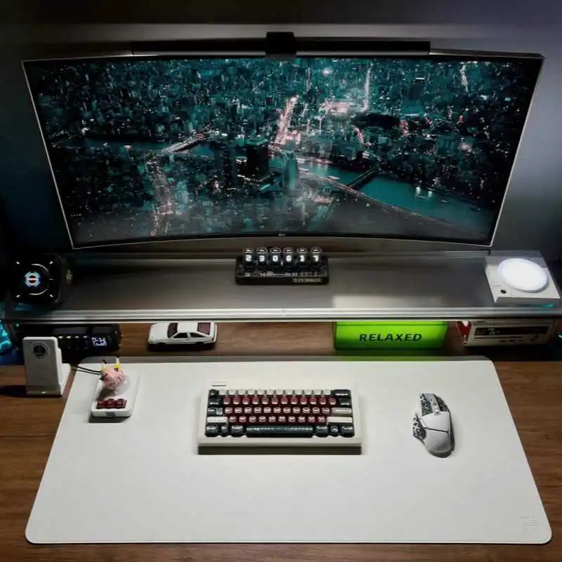 Dudukan Monitor Aluminium Akri - Desk Setup With Laptop And Monitor ulasan dan harga