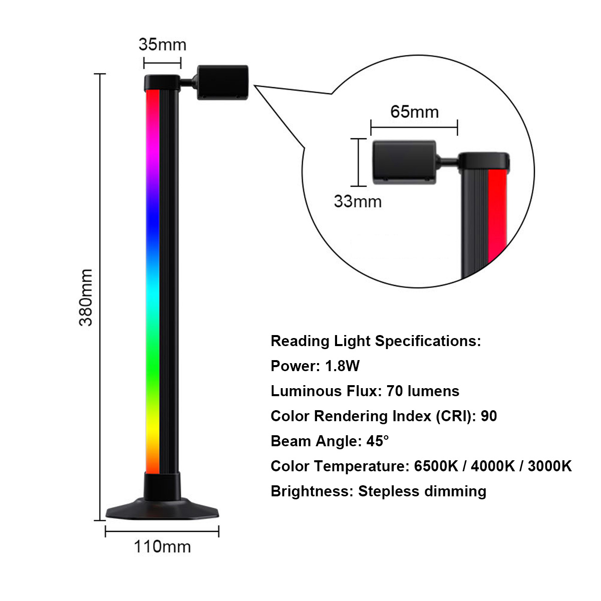 Lampu LED RGB Smart Light Bar  - Desk Setup Gaming ulasan dan harga