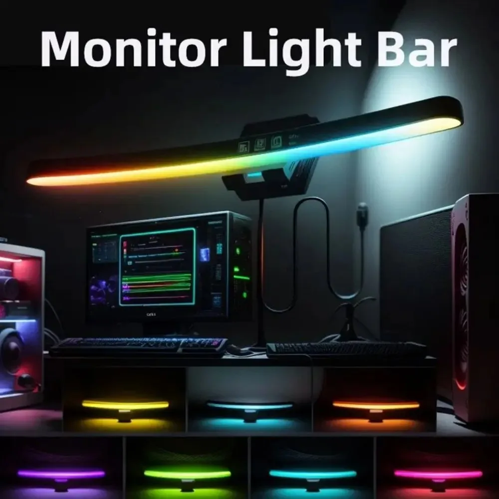 Lampu Monitor Komputer RGB Rit - Desk Setup Gaming ulasan dan harga